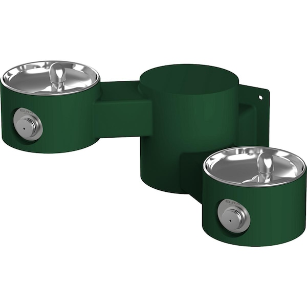 Mechanical Front Bubbler Button Wall Mount (On Wall) 14.07 in H, 32.85 in W